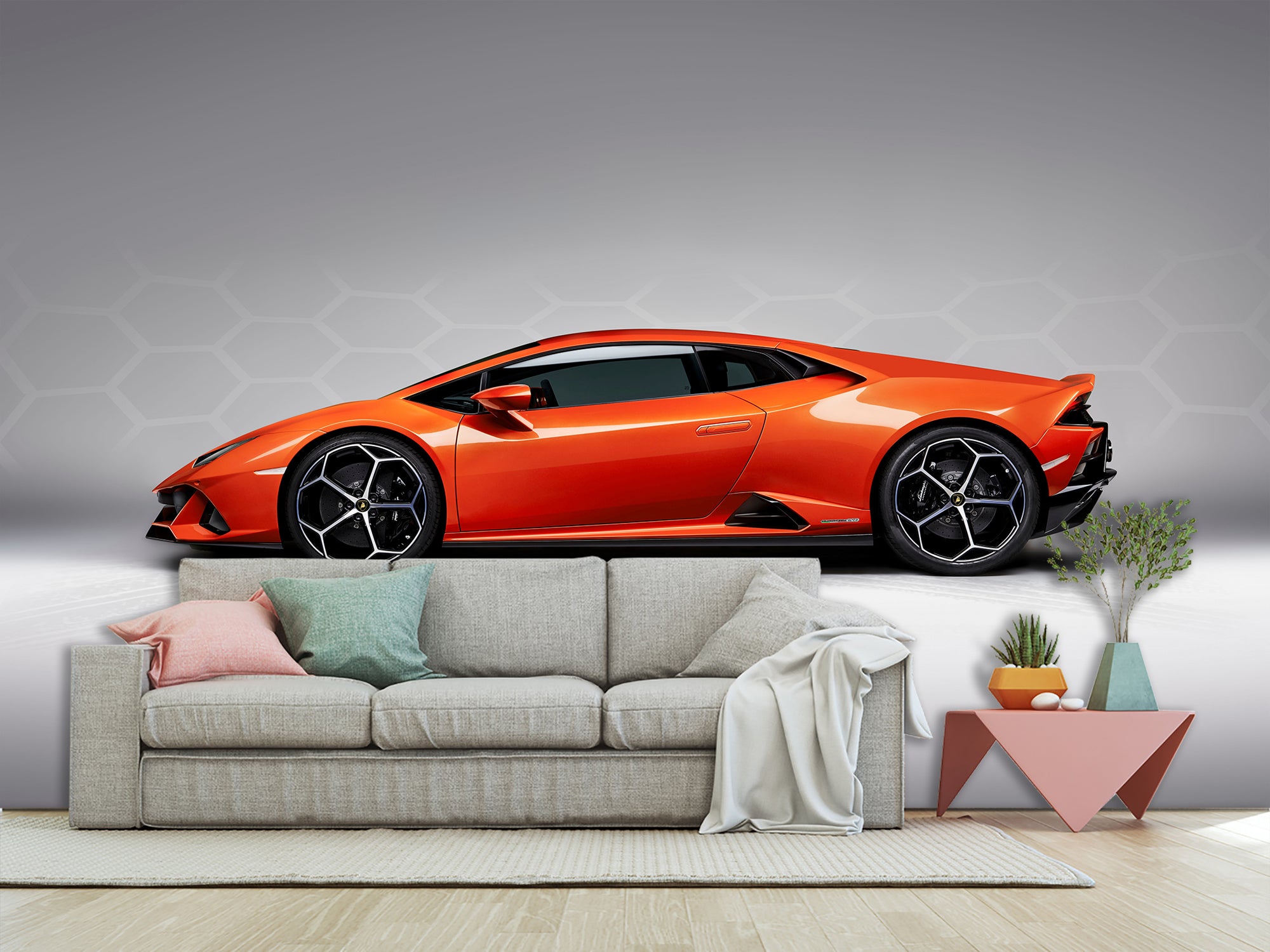 Авто Lamborghini, шпалери самоклеючі