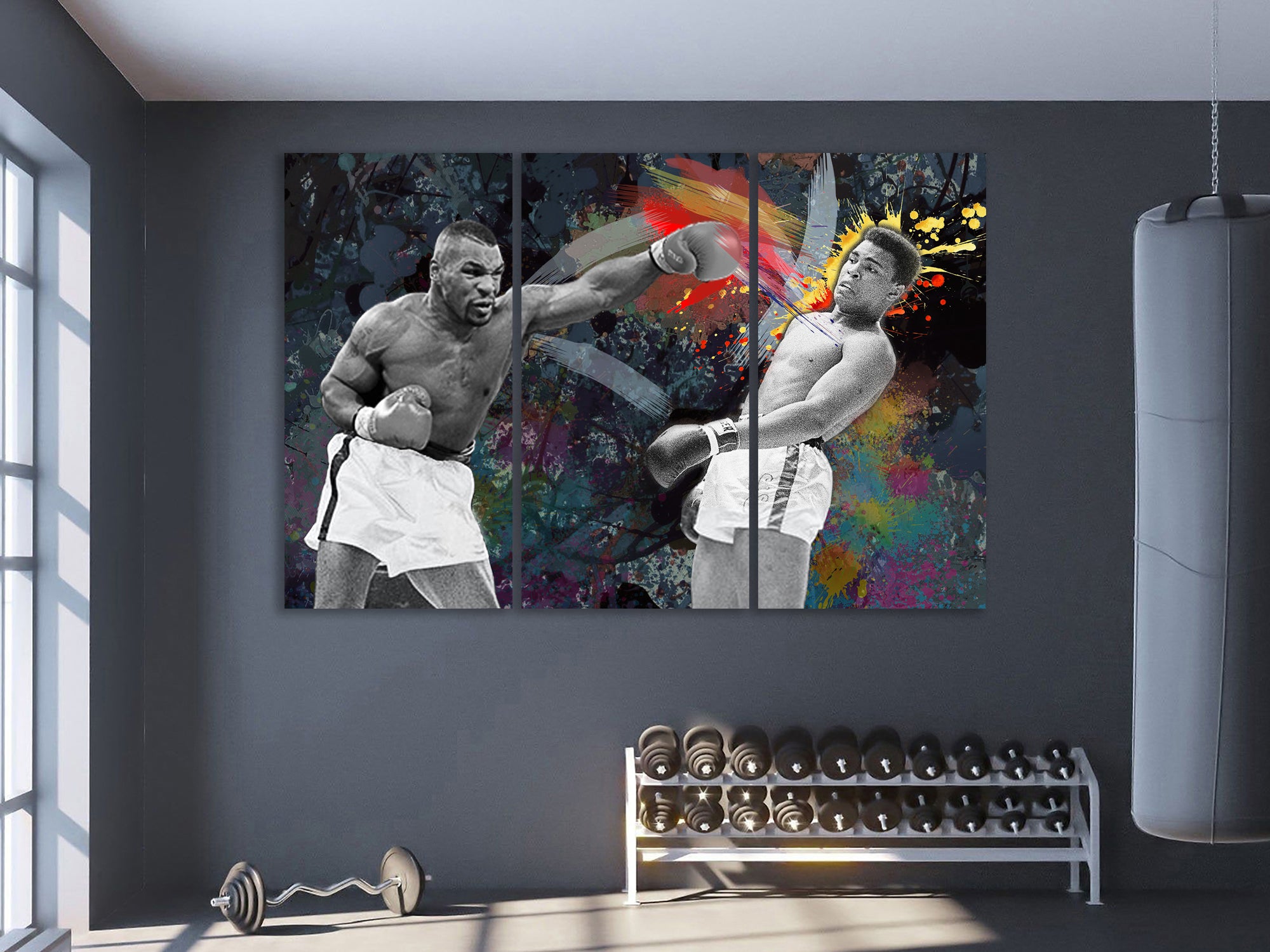 Mike Tyson vs Muhammad Ali , друк на полотні