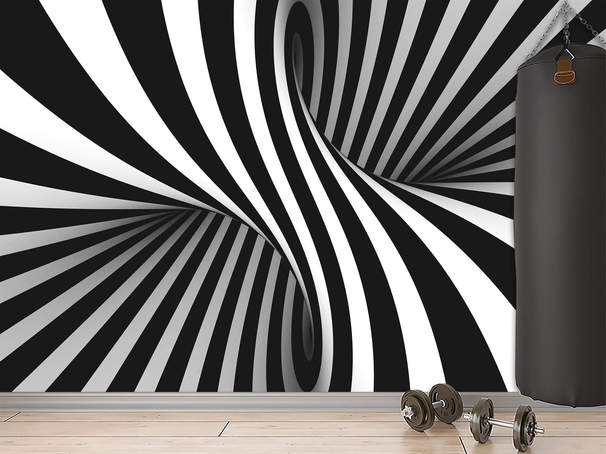 Оптична ілюзія , фотошпалери на стіну