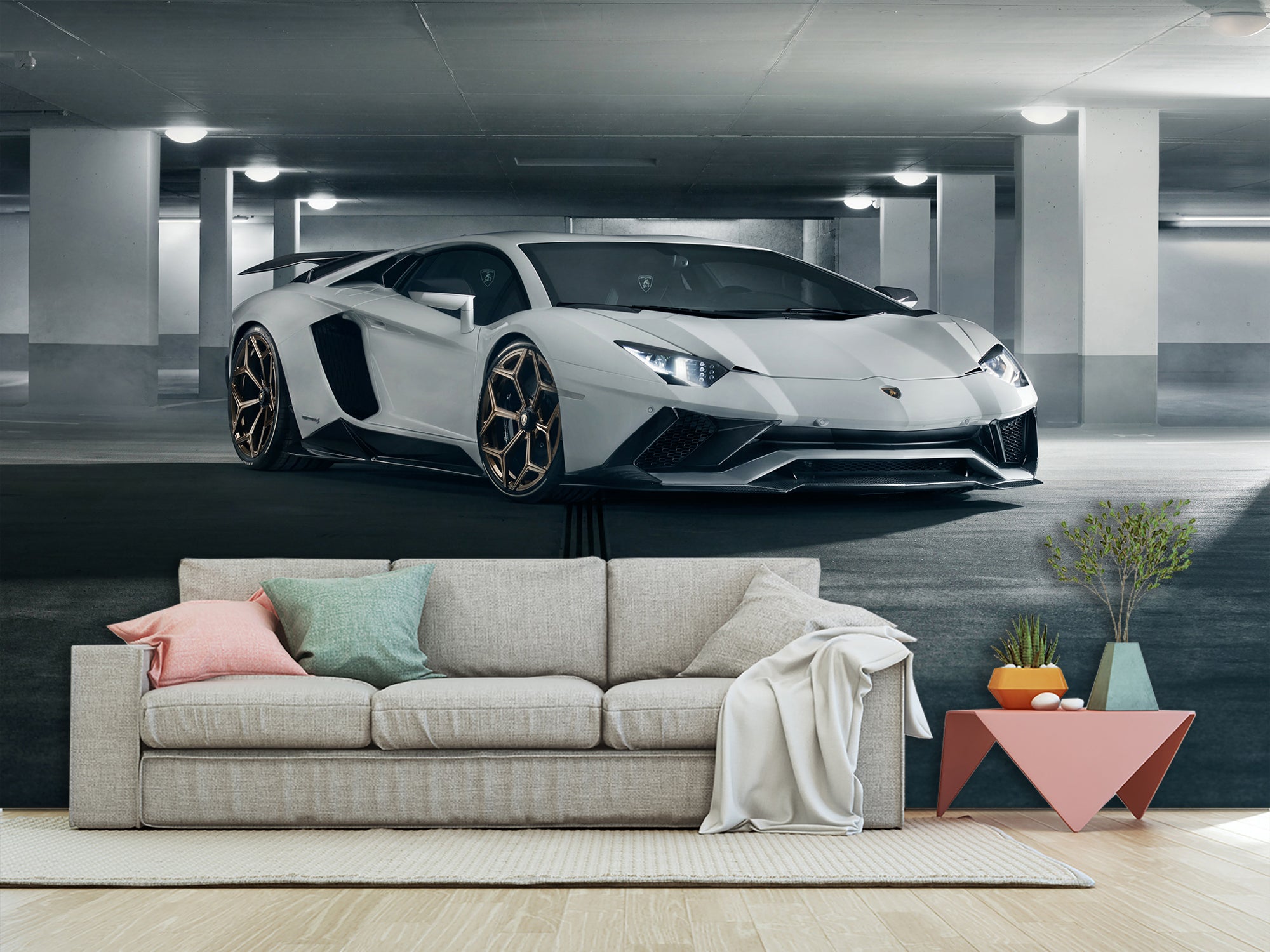 Авто Lamborghini, шпалери самоклеючі