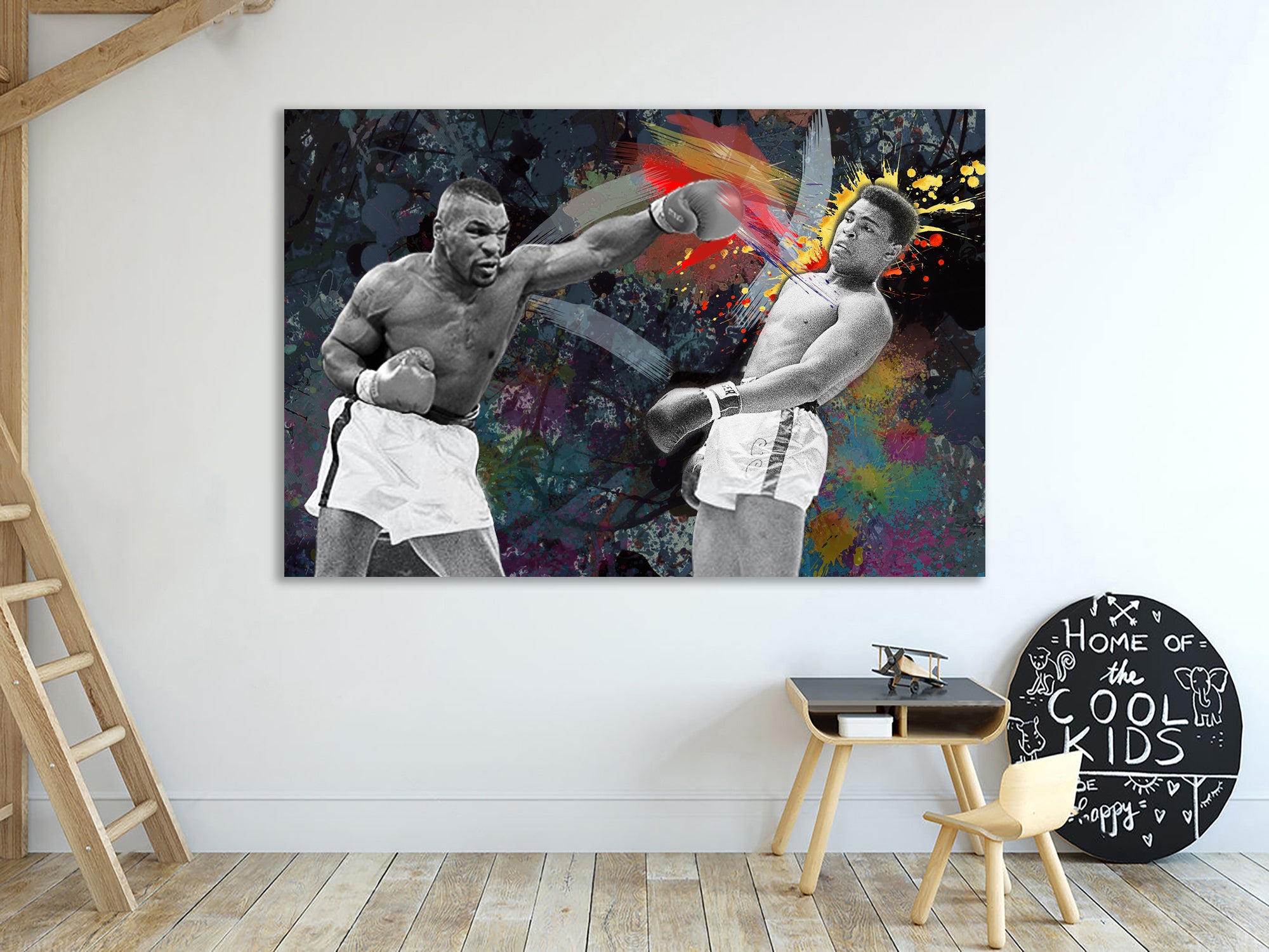 Mike Tyson vs Muhammad Ali , друк на полотні
