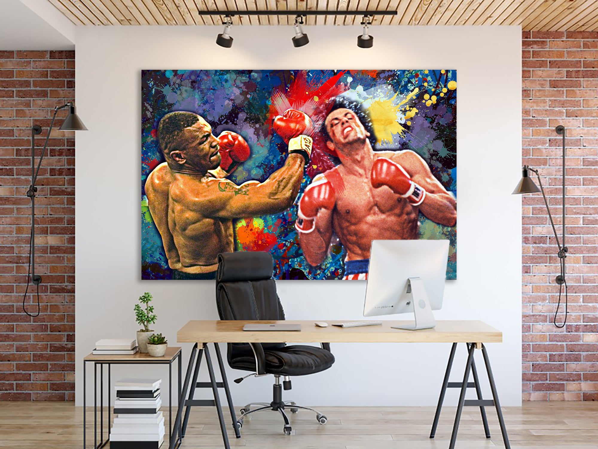 Mike Tyson vs Rokky Balboa , друк на полотні