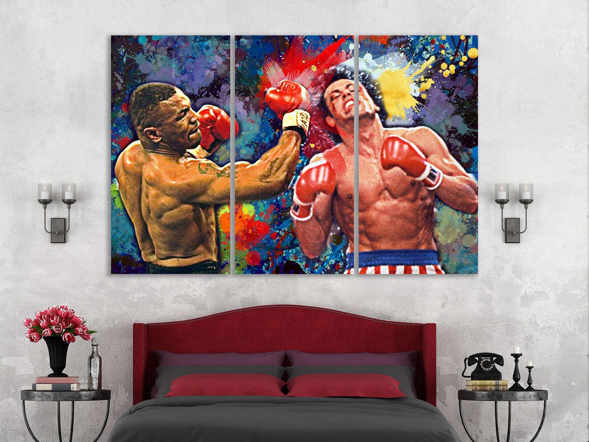 Mike Tyson vs Rokky Balboa , друк на полотні