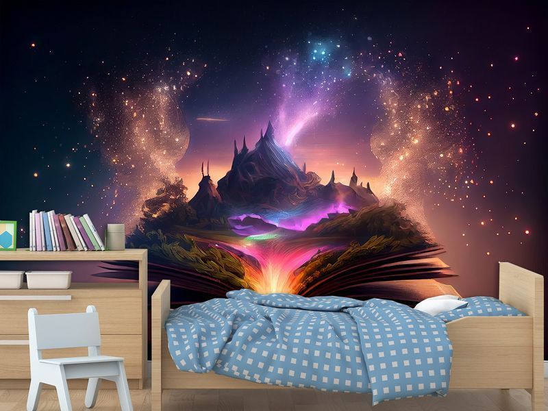 Фотошпалери &laquo;Магічна книга&raquo; &mdash; якісне флізелінове покриття з казковим та яскравим принтом 180*120 см SPF-121 фото