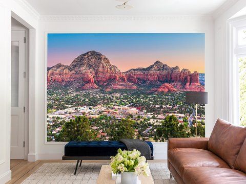 Флізелінові фотошпалери " Capitol Butte Sedona", декор для спальні, вітальні, дитячої кімнати S5NTR-071 фото