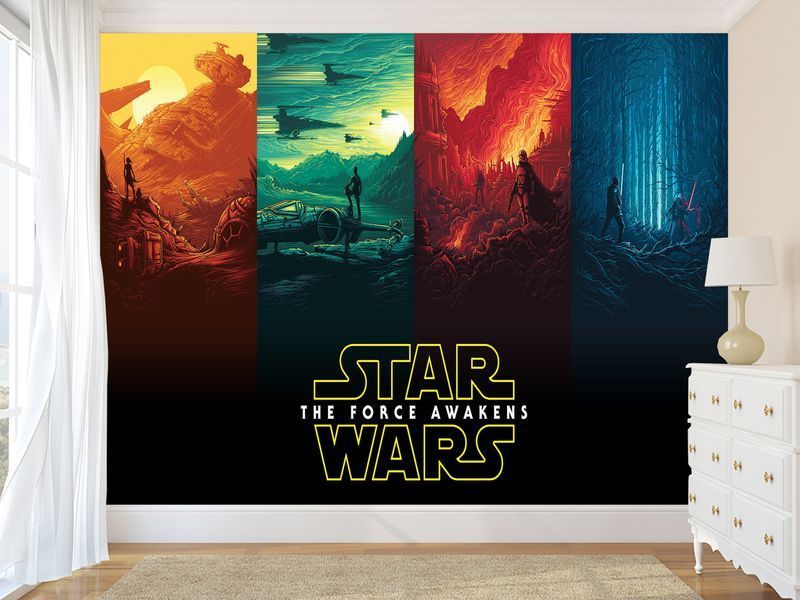 Флізелінові фото шпалери на стіну "Зоряні війни STAR WARS", шпалери для декору спальні на преміальному флізеліні 112*75 см SPF-058/м фото