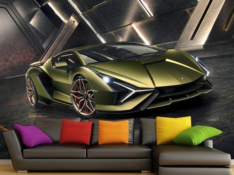 Арт-панно &laquo;Lamborghini Hypercar&raquo; &mdash; преміальний флізелін під індивідуальні розміри вашого інтер&rsquo;єру 180*120 см S5CAR-009/м фото