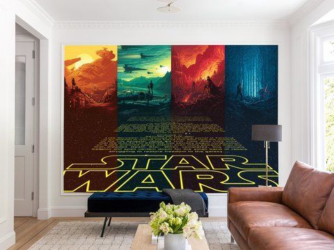 Флізелінові фотошпалери 3д на стіну "Зоряні війни STAR WARS", фотошпалери для дому SPF-065/м фото