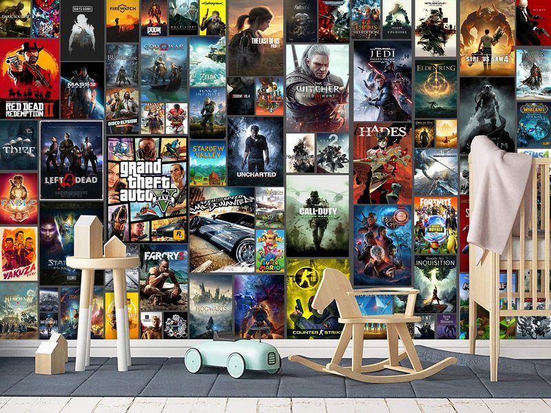 Флізелінові фотошпалери &laquo;Game Masters&raquo; &mdash; стильне рішення для оформлення ігрової зони та кабінету 180*120 см SPF-117 фото