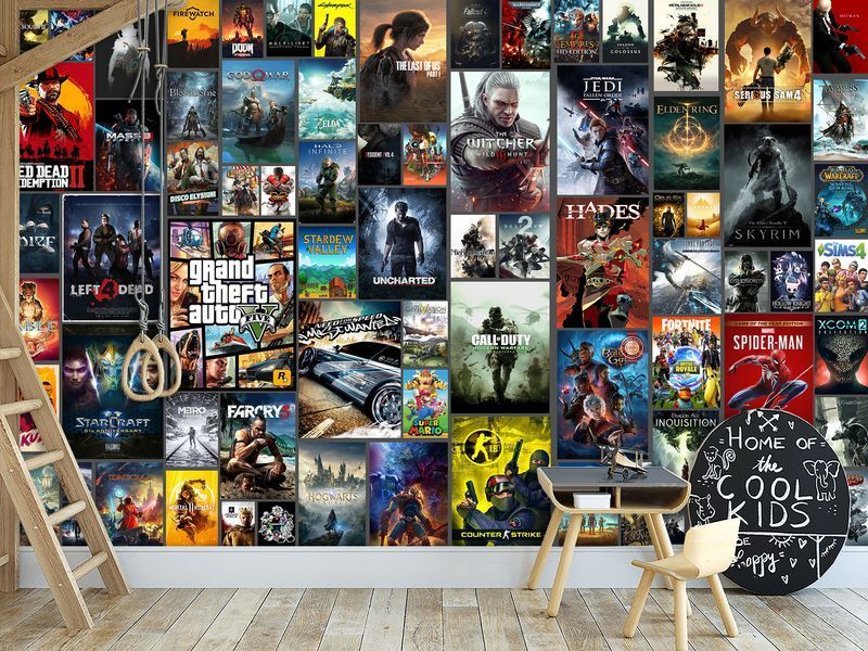 Самоклеюча плівка Oracal &laquo;Gaming Heritage&raquo;, декор для стрімінгової зони 180*120 см SPF-117 фото