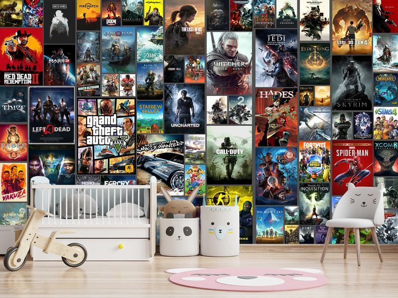 Самоклеюча плівка Oracal &laquo;Gaming Heritage&raquo;, декор для стрімінгової зони 180*120 см SPF-117 фото