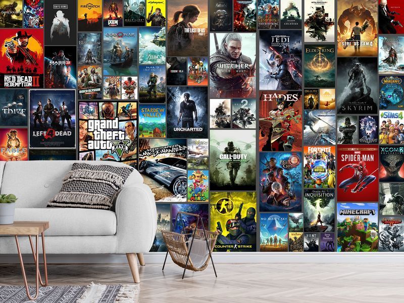Самоклеюча плівка Oracal &laquo;Gaming Heritage&raquo;, декор для стрімінгової зони 180*120 см SPF-117 фото