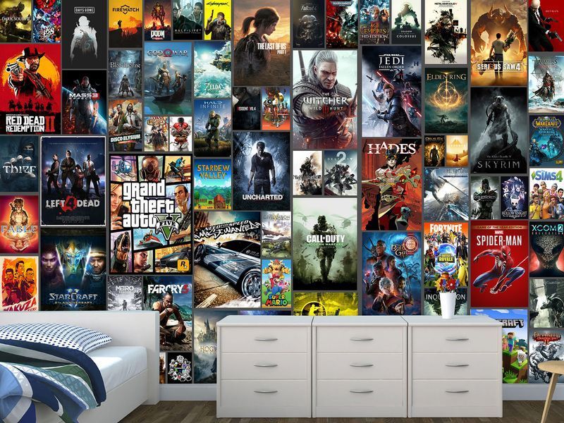 Самоклеюча плівка Oracal &laquo;Gaming Heritage&raquo;, декор для стрімінгової зони 180*120 см SPF-117 фото
