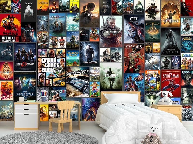 Самоклеюча плівка Oracal &laquo;Gaming Heritage&raquo;, декор для стрімінгової зони 180*120 см SPF-117 фото