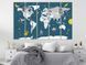 Друк на полотні Карта світу дитяча , картина для дитини на стіну CS5KM-019/к фото 5