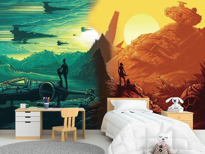 Флізелінові фотошпалери на стіну "Зоряні війни STAR WARS", фото шпалери для декору SPF-057/м фото
