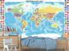 Еко-фотошпалери &laquo;Ерудит&raquo; &mdash; пізнавальна карта світу з прапорами для дитячої кімнати 180*120 см S5KM-020 фото 2