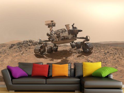 Флізелінові фотошпалери з малюнком "Марсохід", 3d шпалери в спальню S5SPC-021 фото