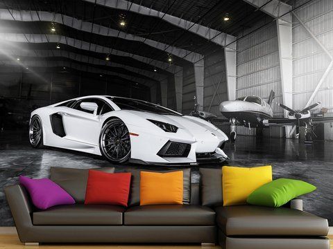 Фотошпалери &laquo;Магія швидкості 3D&raquo; &mdash; сучасна самоклеюча плівка Oracal 180*120 см S5CAR-014 фото