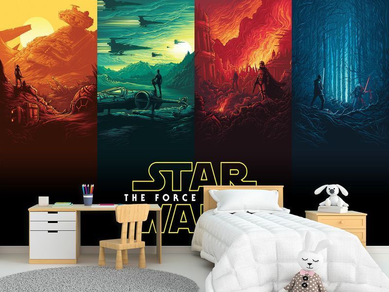 Флізелінові фото шпалери на стіну "Зоряні війни STAR WARS", шпалери для декору спальні SPF-058/м фото