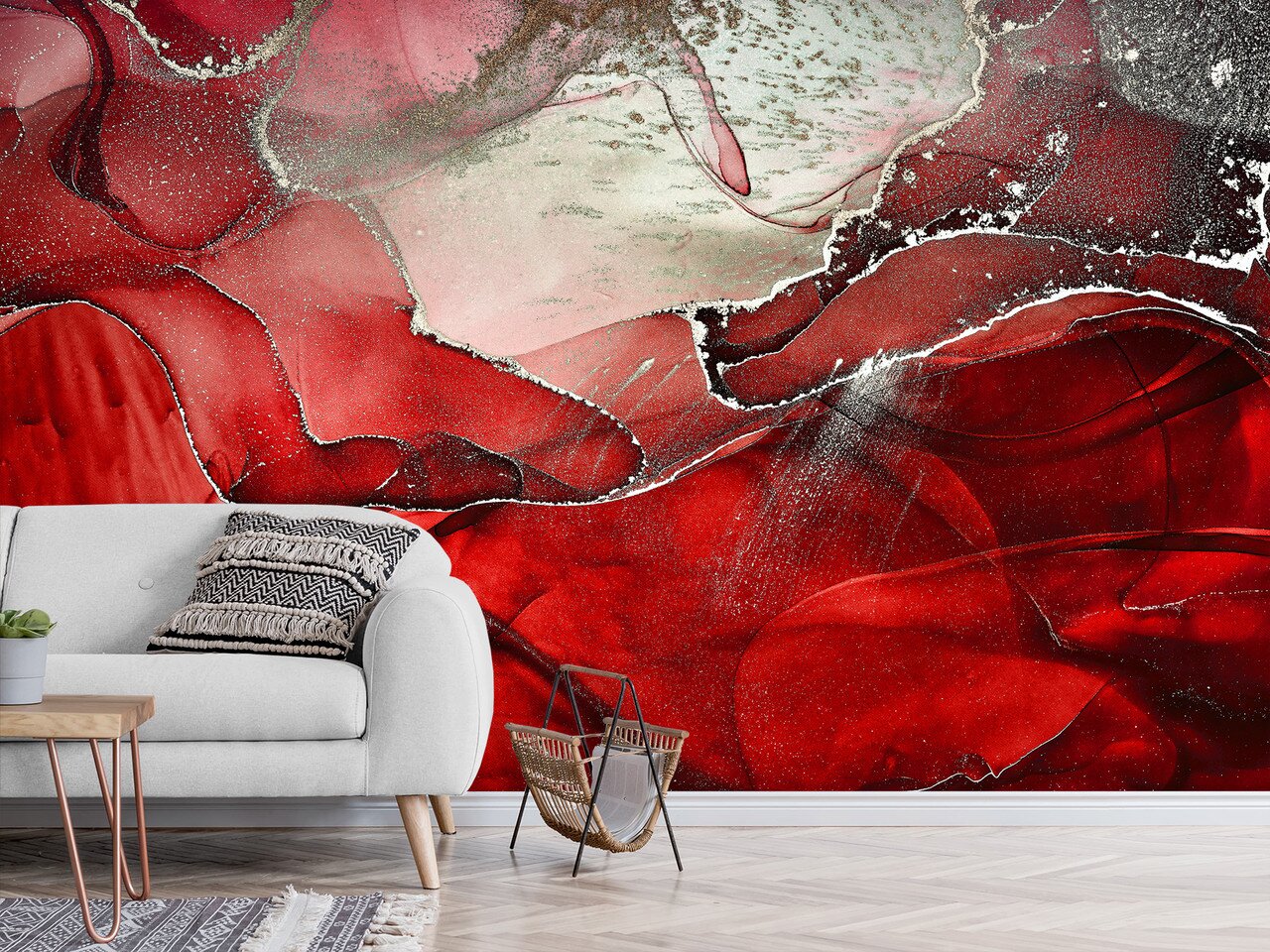 Фотошпалери 3D на стіну самоклеючі мармурові шпалери в спальню, зал